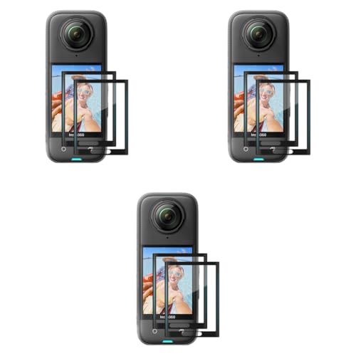 ZORBES® 6PCS Screen Protector for Insta360 X5 Tempered Glass LCD Display Film Protective Cover Ultra HD 9H Hardness Scratch Resistant ZORBES® 6PCS Screen Protector for Insta360 X5 Tempered Glass LCD Display Film Protective Cover Ultra HD 9H Hardness Scratch Resistant